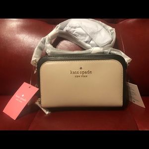 Kate Spade Black & Tan Crossbody Purse